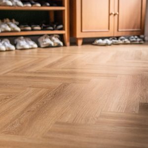 Penerapan dari Pelapis Lantai Motif Kayu